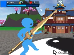 Žaidimas Obby Stickman On Swords internete