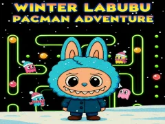 Žaidimas Winter Labubu Pacman Adventure internete