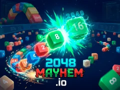 Žaidimas 2048 Mayhem.io internete
