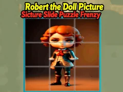 Žaidimas Robert the Doll Picture Slide Puzzle Frenzy internete