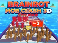 Žaidimas Brainrot Mob Clash 3D internete
