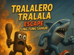 Žaidimas Tralalero Tralala escape Tung Tung Sahur internete