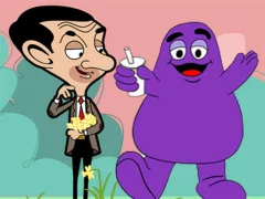 Žaidimas When Mr Bean meet Grimace internete