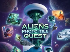 Žaidimas Aliens Photo Tile Quest internete