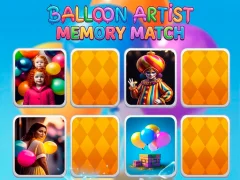 Žaidimas Balloon Artist Memory Match internete