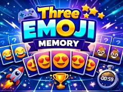 Žaidimas Three Emoji Memory internete