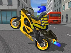 Žaidimas Police Motorbike Race Simulator internete