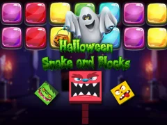 Žaidimas Halloween Snake and Blocks internete