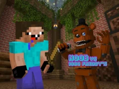 Žaidimas Noob vs 1000 Freddy's internete