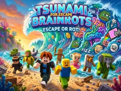 Žaidimas Tsunami For Escape Brainrots internete