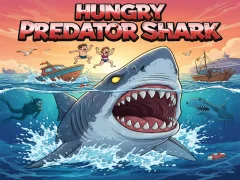 Žaidimas Hungry predator shark internete
