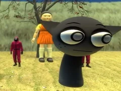 Žaidimas Squid Game Sprunki Hide internete