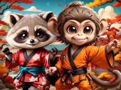 Žaidimas Kung-Fu Little Animals internete