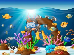 Žaidimas Water Dive 2D: Underwater Survival internete