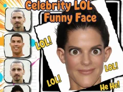 Žaidimas Celebrity LOL Funny Face internete