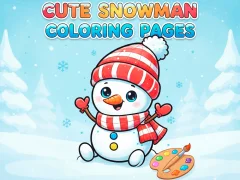 Žaidimas Cute Snowman Coloring Pages internete