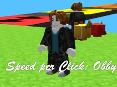 Žaidimas Speed per Click: Obby internete