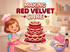 Žaidimas Making Red Velvet Cake internete