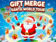 Žaidimas Gift Merge Santa World Tour internete