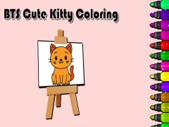 Žaidimas BTS Cute Kitty Coloring internete