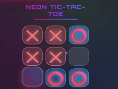 Žaidimas Neon Tic Tac Toe internete