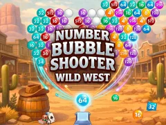 Žaidimas Number Bubble Shooter Wild West internete