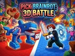 Žaidimas Pick Brainrot: 3D Battle internete