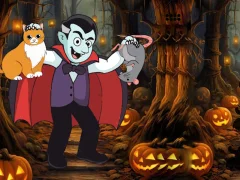 Žaidimas Vampire Trapped Animals Escape internete