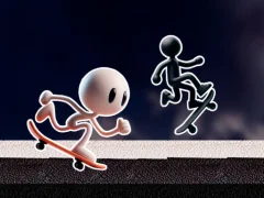 Žaidimas Black and White Stickman internete