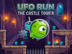Žaidimas Ufo Run The castle tower internete
