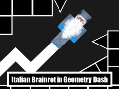 Žaidimas Italian Brainrot in Geometry Dash internete