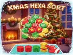 Žaidimas Xmas Hexa Sort internete
