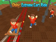 Žaidimas Obby: Extreme Cart Ride internete