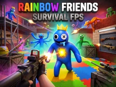 Žaidimas Rainbow Friends Survival FPS internete