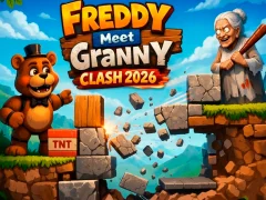 Žaidimas Freddy Meet Granny Clash 2026 internete