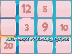 Žaidimas Memory Game With Numbers internete