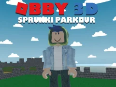 Žaidimas Obby 3D Sprunki Parkour internete