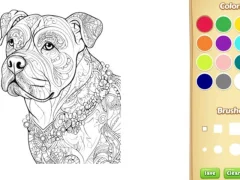 Žaidimas Dog Coloring Book for Adults internete