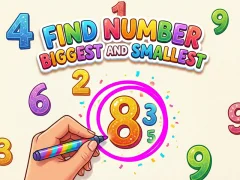 Žaidimas Find Number Biggest and Smallest internete