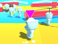 Žaidimas Fall Boys Skibidi Toilet internete
