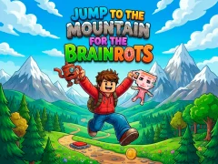 Žaidimas Jump to the Mountain for the Brainrots internete