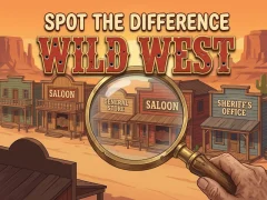 Žaidimas Spot The Difference Wild West internete