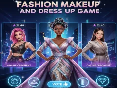 Žaidimas Fashion Makeup And Dress Up Game internete