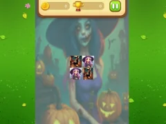 Žaidimas Halloween Witch Memory Match internete