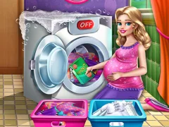 Žaidimas Mommy washing clothes internete