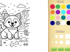 Žaidimas Dog Coloring Book internete