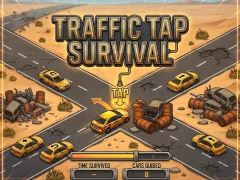 Žaidimas Traffic Tap Survival internete