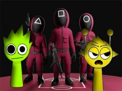 Žaidimas Squid Game Sprunki FNF Battle internete