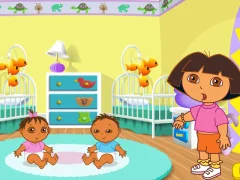 Žaidimas Dora the Explorer Dora's Playtime with the Twins internete