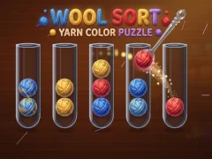 Žaidimas Wool Sort Yarn Color Puzzle internete